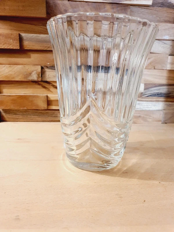 Vase Vintage en Verre Soufflé : Design "Draperie" Organique (Années 70-80) - LVR