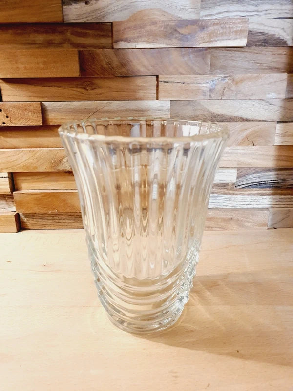Vase Vintage en Verre Soufflé : Design "Draperie" Organique (Années 70-80) - LVR