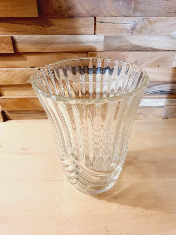 Vase Vintage en Verre Soufflé : Design "Draperie" Organique (Années 70-80) - LVR