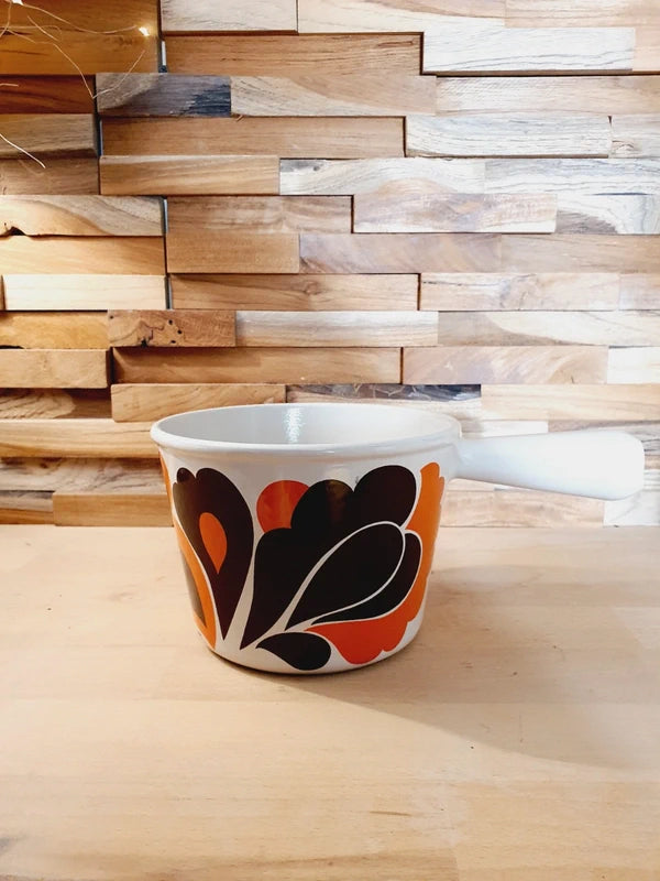 Craquelon Le Creuset "Paon" : L'Icône Pop de la Fondue (Années 60-70) 🇫🇷🧡 - LVR