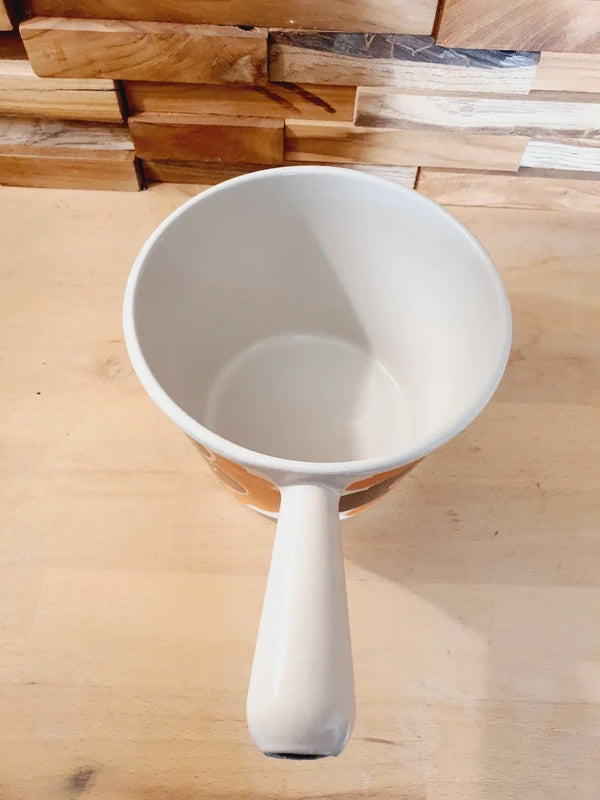 Craquelon Le Creuset "Paon" : L'Icône Pop de la Fondue (Années 60-70) 🇫🇷🧡 - LVR
