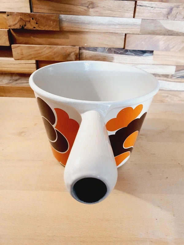 Craquelon Le Creuset "Paon" : L'Icône Pop de la Fondue (Années 60-70) 🇫🇷🧡 - LVR