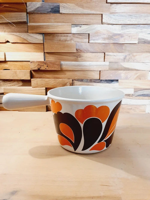 Craquelon Le Creuset "Paon" : L'Icône Pop de la Fondue (Années 60-70) 🇫🇷🧡 - LVR