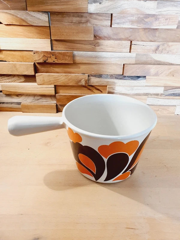 Craquelon Le Creuset "Paon" : L'Icône Pop de la Fondue (Années 60-70) 🇫🇷🧡 - LVR