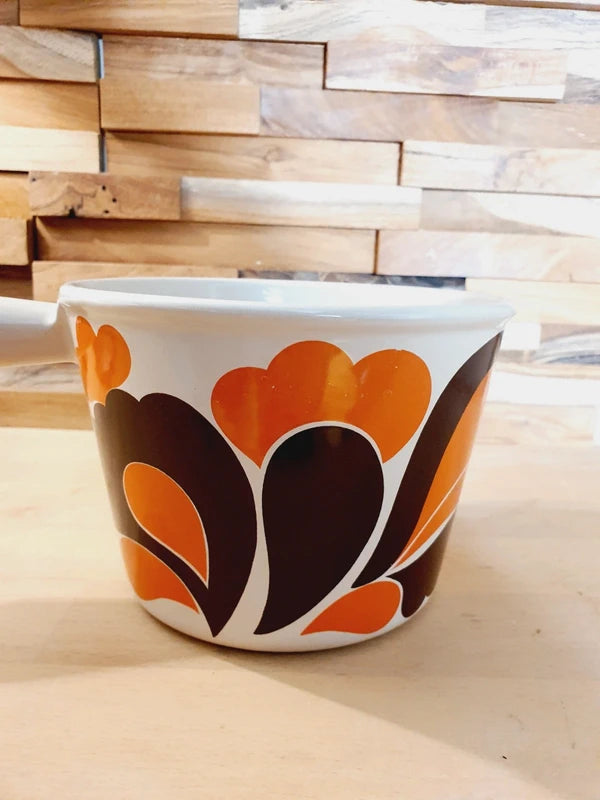 Craquelon Le Creuset "Paon" : L'Icône Pop de la Fondue (Années 60-70) 🇫🇷🧡 - LVR
