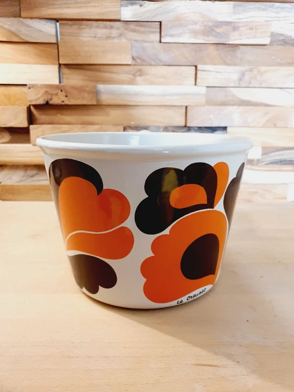 Craquelon Le Creuset "Paon" : L'Icône Pop de la Fondue (Années 60-70) 🇫🇷🧡 - LVR