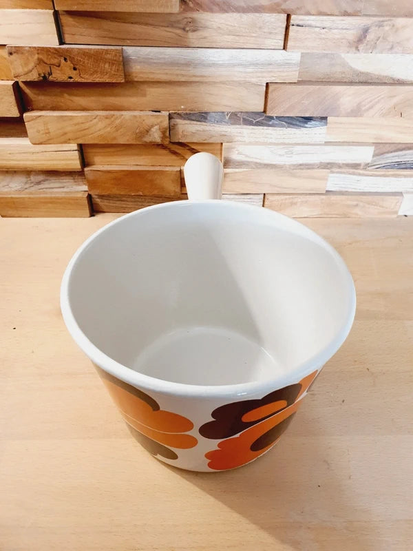 Craquelon Le Creuset "Paon" : L'Icône Pop de la Fondue (Années 60-70) 🇫🇷🧡 - LVR