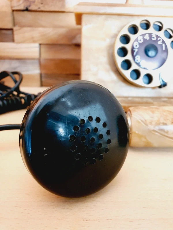 Téléphone de Luxe Italien : Onyx, Marbre & Or 24 Carats (Années 70-80) 🇮🇹💎 - LVR