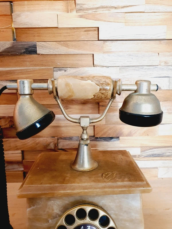 Téléphone de Luxe Italien : Onyx, Marbre & Or 24 Carats (Années 70-80) 🇮🇹💎 - LVR