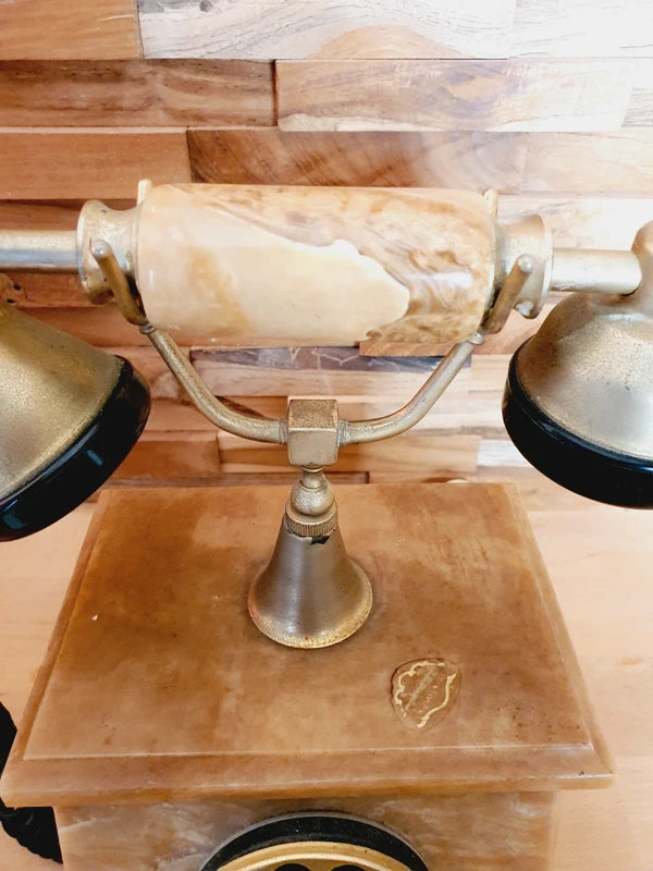 Téléphone de Luxe Italien : Onyx, Marbre & Or 24 Carats (Années 70-80) 🇮🇹💎 - LVR
