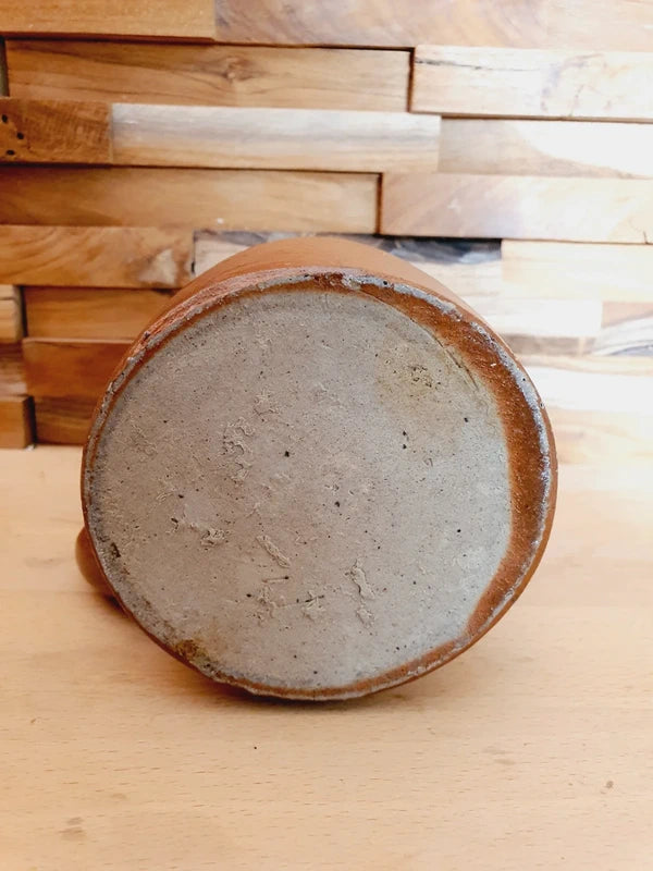 Pot en Grès Ancien avec Anse : L'Authenticité du Terroir Français (1920-1950) 🇫🇷🏺 - LVR