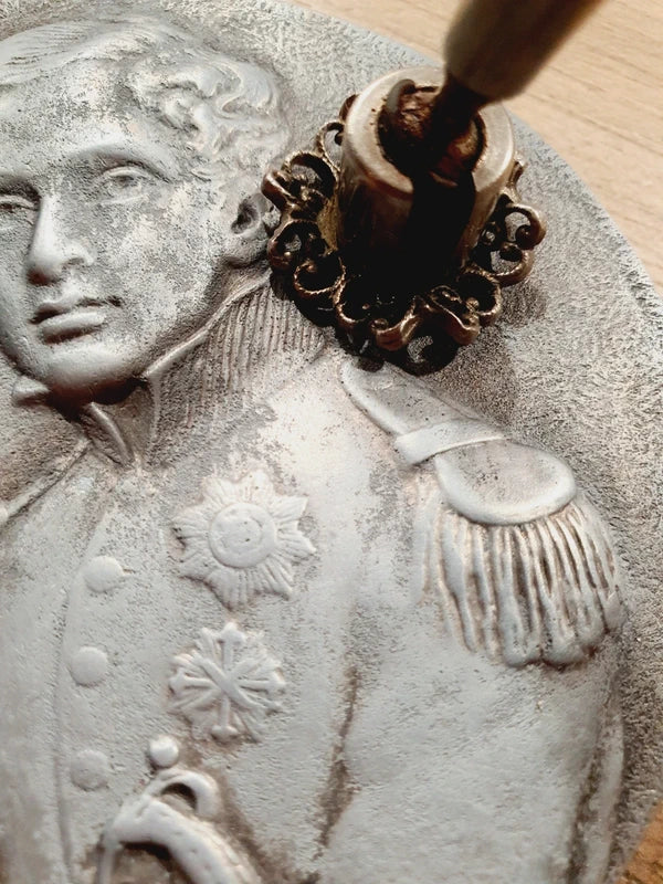 Porte-Stylo Vintage Néo-Empire : Napoléon et l'Aigle Impériale 🏛️🦅 - LVR