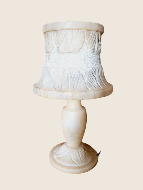 🌕Lampe Sculpturale en Albâtre d’Italie : Une Œuvre Lumineuse (Années 60) 🇮🇹 - LVR