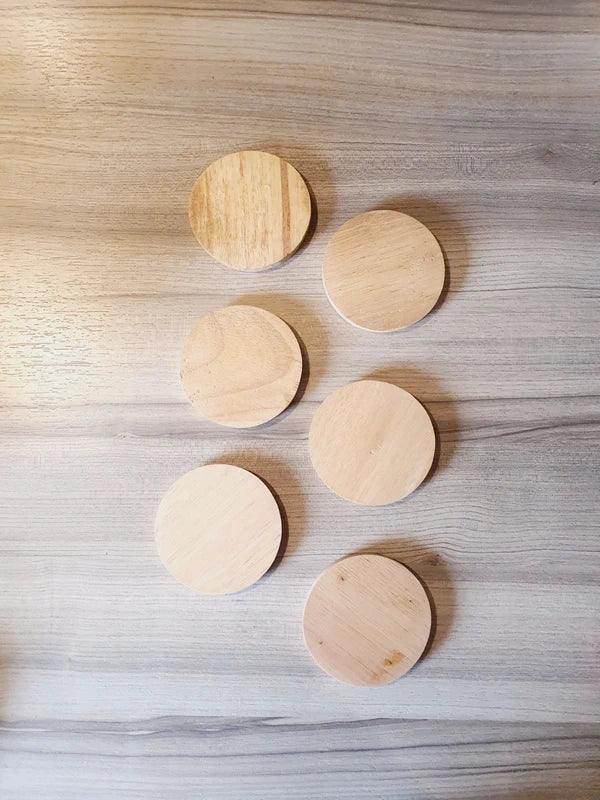 Lot de 6 Sous-Bocks Leffe en Bois : L'Apéro Chic et Authentique (90's) - LVR