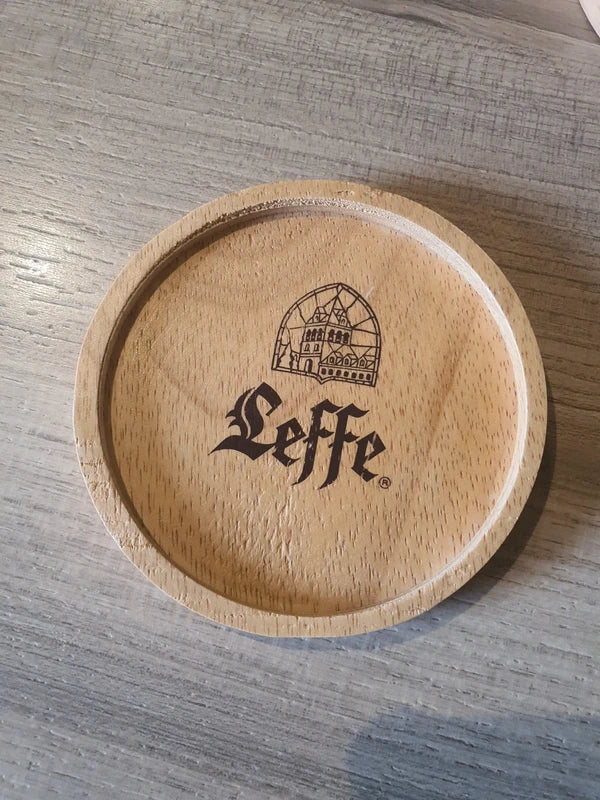 Lot de 6 Sous-Bocks Leffe en Bois : L'Apéro Chic et Authentique (90's) - LVR