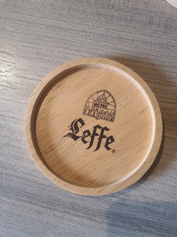 Lot de 6 Sous-Bocks Leffe en Bois : L'Apéro Chic et Authentique (90's) - LVR