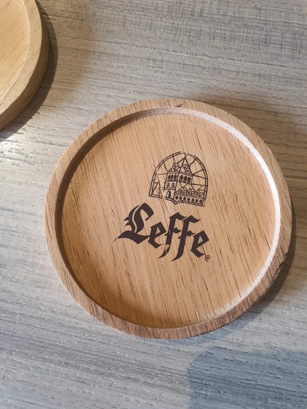Lot de 6 Sous-Bocks Leffe en Bois : L'Apéro Chic et Authentique (90's) - LVR