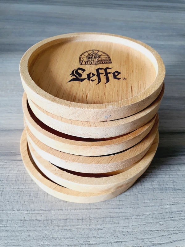 Lot de 6 Sous-Bocks Leffe en Bois : L'Apéro Chic et Authentique (90's) (Copie) - LVR