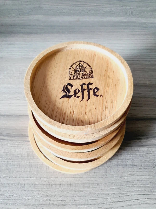 Lot de 6 Sous-Bocks Leffe en Bois : L'Apéro Chic et Authentique (90's) (Copie) - LVR