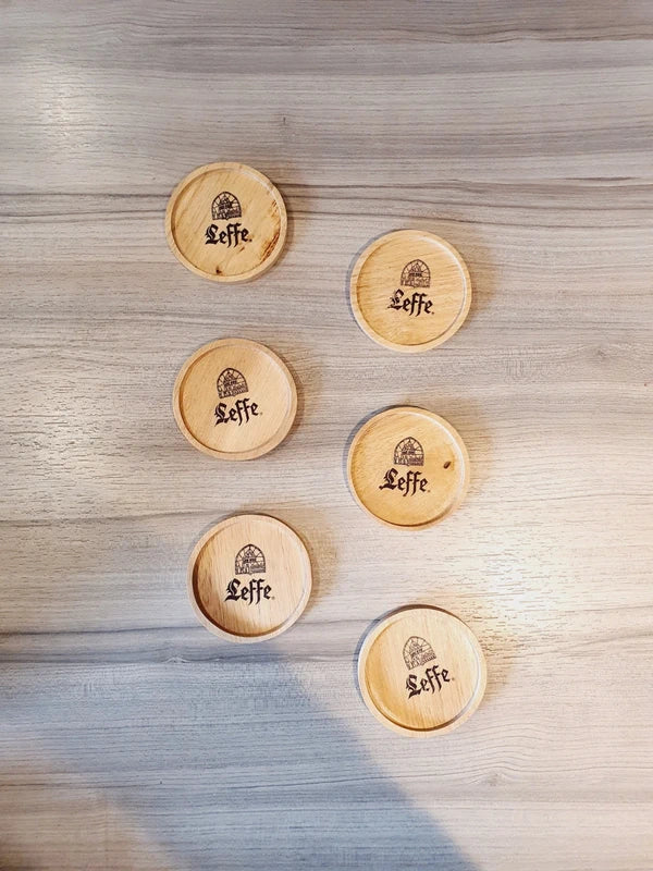Lot de 6 Sous-Bocks Leffe en Bois : L'Apéro Chic et Authentique (90's) (Copie) - LVR