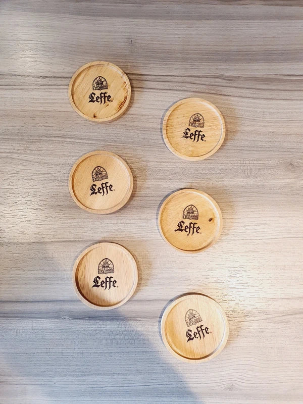 Lot de 6 Sous-Bocks Leffe en Bois : L'Apéro Chic et Authentique (90's) (Copie) - LVR