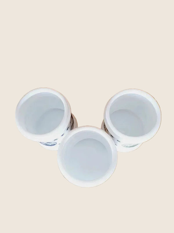 Lot de 3 Bocaux Milk Glass "Folklore Hollandais" : Le Chic Rétro-Pop (70's) 🇳🇱 - LVR