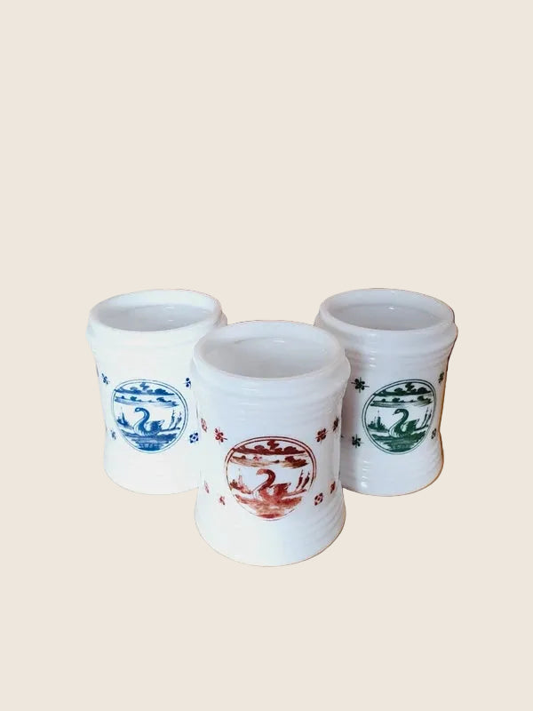 Lot de 3 Bocaux Milk Glass "Folklore Hollandais" : Le Chic Rétro-Pop (70's) 🇳🇱 - LVR
