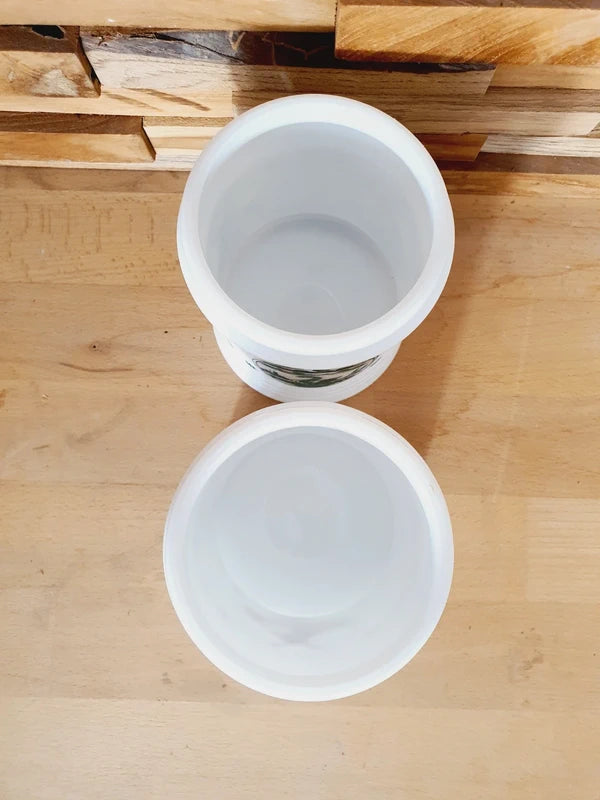 Lot de 2 Bocaux Milk Glass "Folklore Hollandais" : Le Chic Rétro-Pop (70's) 🇳🇱 - LVR