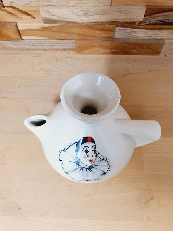 Lampe à Huile / Bougeoir Pierrot : Nostalgie Romantique Marisa Italy - LVR