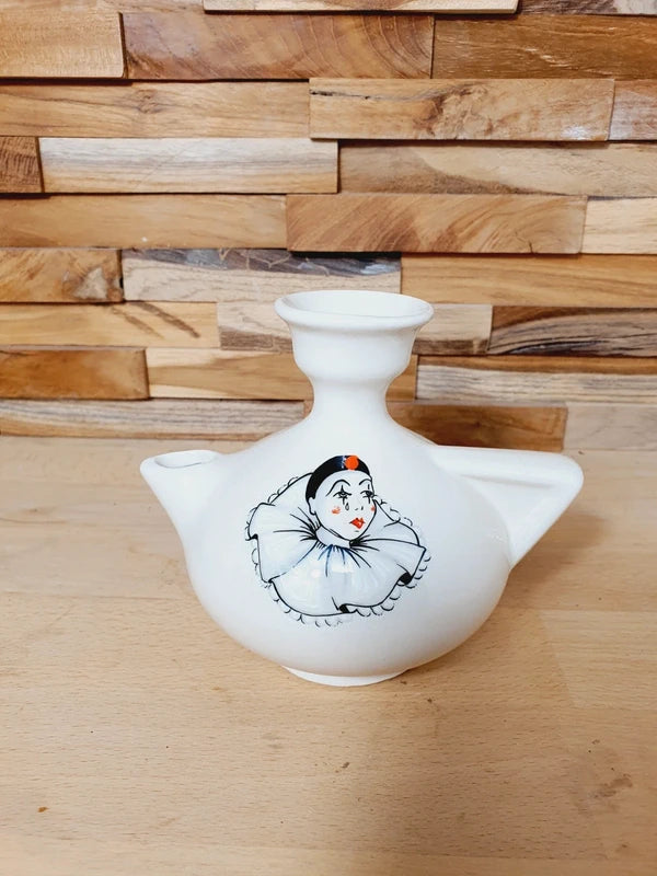 Lampe à Huile / Bougeoir Pierrot : Nostalgie Romantique Marisa Italy - LVR