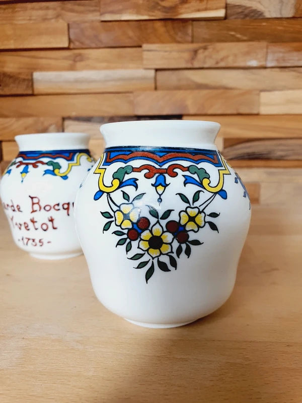 Paire de Pots à Moutarde Bocquet Yvetot : Charme Bistrot & Normandie (Années 60) 🇫🇷 - LVR