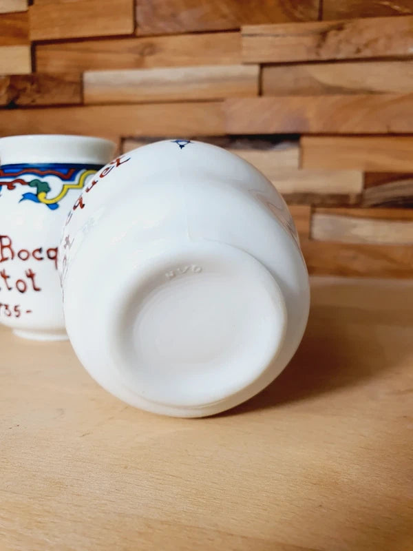 Paire de Pots à Moutarde Bocquet Yvetot : Charme Bistrot & Normandie (Années 60) 🇫🇷 - LVR