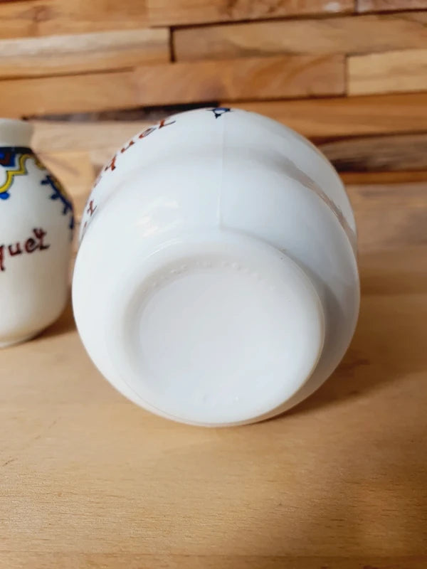 Paire de Pots à Moutarde Bocquet Yvetot : Charme Bistrot & Normandie (Années 60) 🇫🇷 - LVR