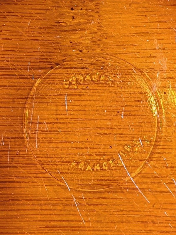 Trois bols en verre trempé ambré Duralex vintage des années 1970 de fabrication française, vaisselle rétro de couleur orange ambré / marron clair transparente.