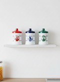 Lot de 3 Bocaux Milk Glass "Folklore Hollandais" : Le Chic Rétro-Pop (70's) 🇳🇱 - LVR