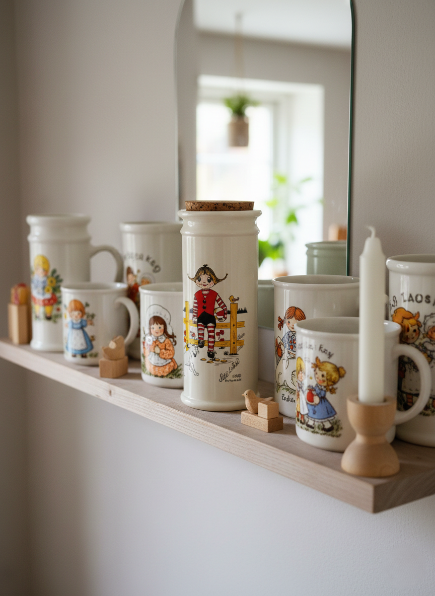 Grand Bocal Vintage "Patti & Puki" 1983 : Nostalgie & Douceur 80's - LVR