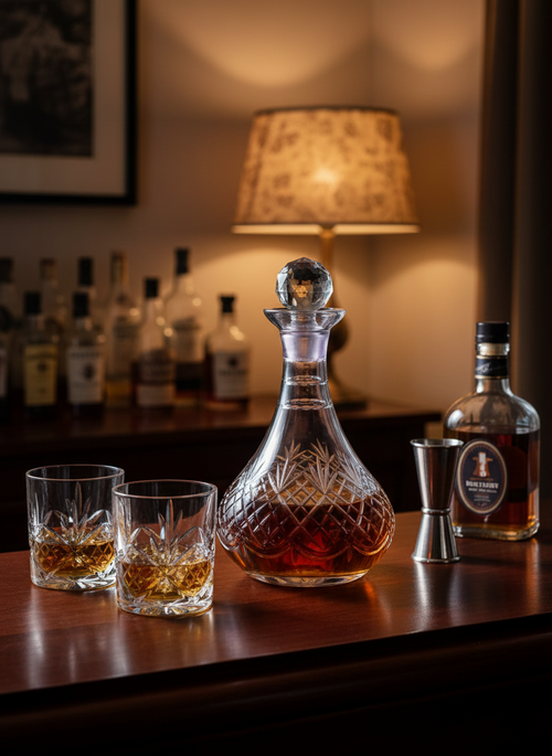 Carafe en Cristal Taillé Violet Améthyste : L'Éclat des Sixties 💜 - LVR