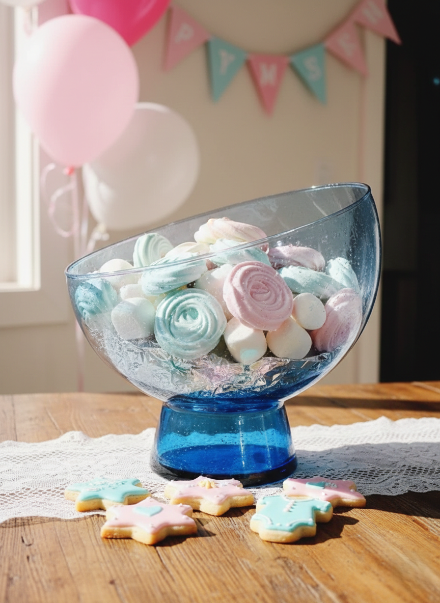 Coupelle en Verre Bullé Bleu Méditerranée : L’Art du Souffle (Style Biot) - LVR
