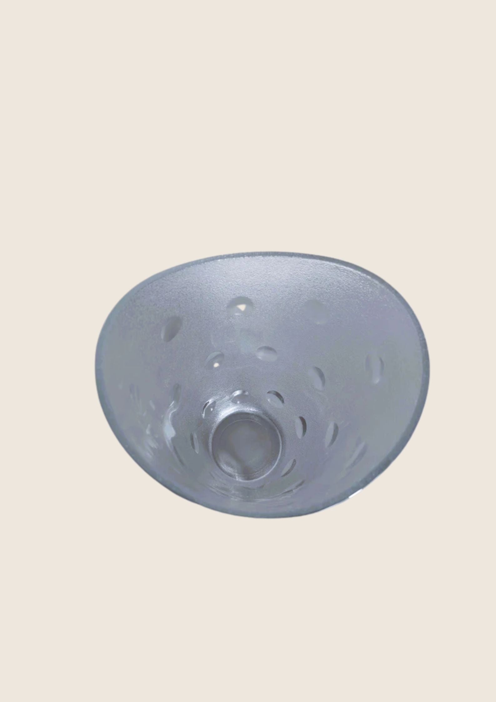 Vase Pop "Dots" en Verre Dépoli – Design Italien (Vintage 70s) 24 cm - LVR
