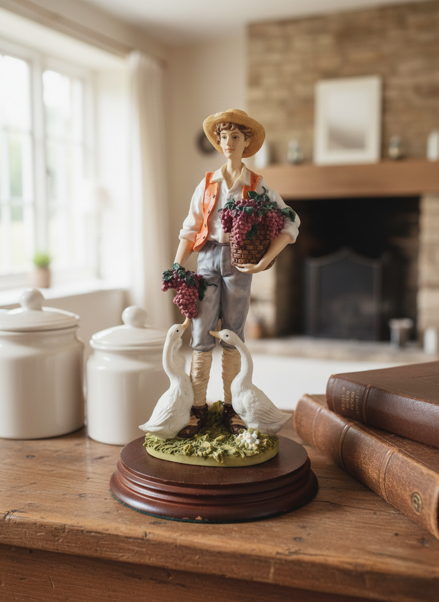 Figurine Vintage "Le Vigneron et ses Oies" – The Leonardo Collection (1991) - LVR