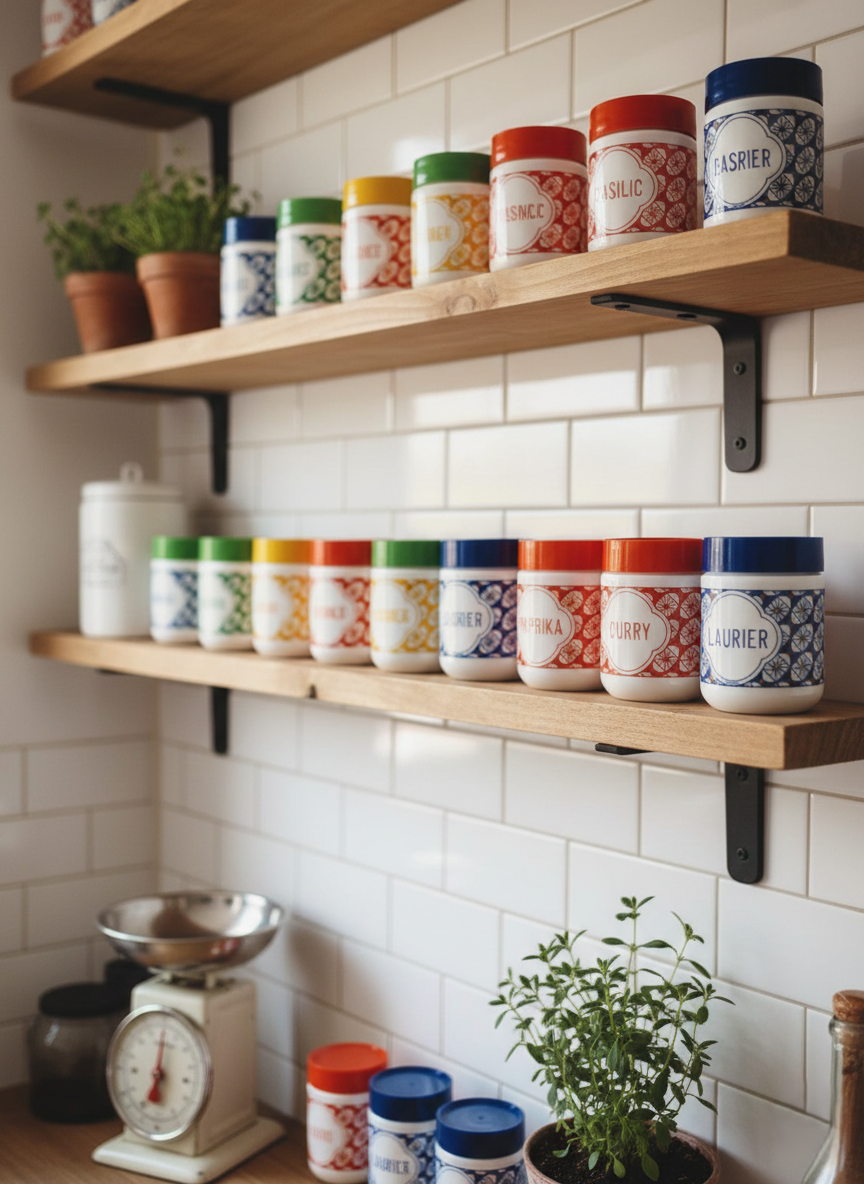 Duo de Pots à Épices Vintage : Manor BRF "Laurier & Thym" (Années 60-70) 🇨🇭 - LVR