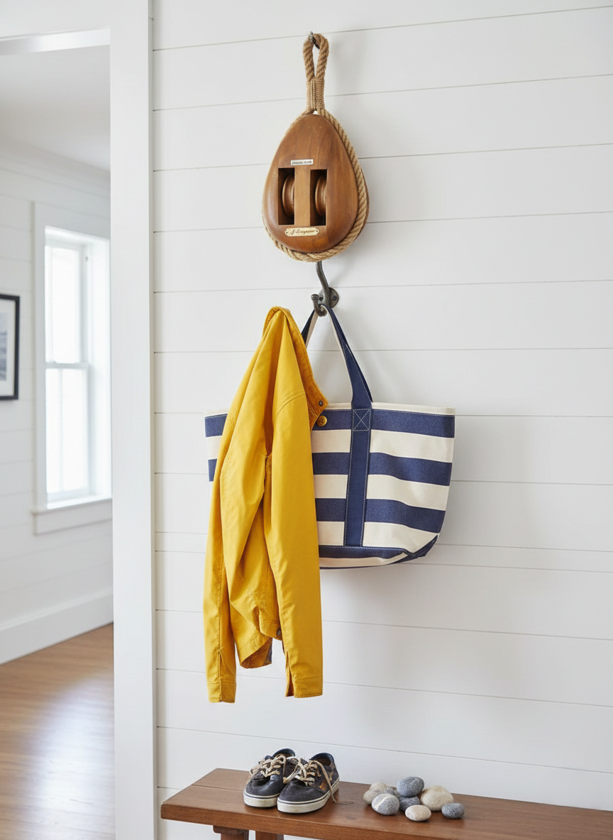 Poulie de Marin Vintage : "Le Verdon-sur-Mer" & J. Seagram – Esprit Yacht Club ⚓️ - LVR