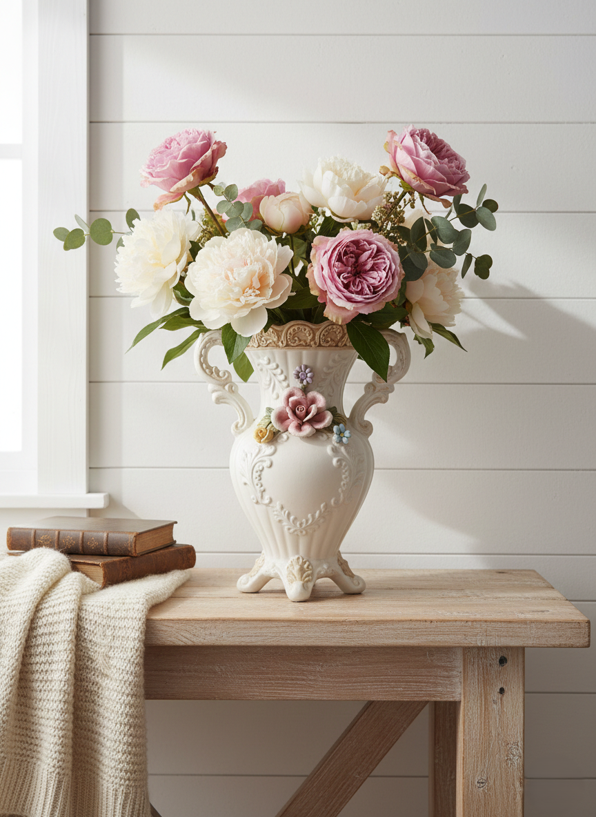 Vase Médicis Capodimonte : Le Romantisme de la Porcelaine Italienne 🌸🇮🇹 - LVR