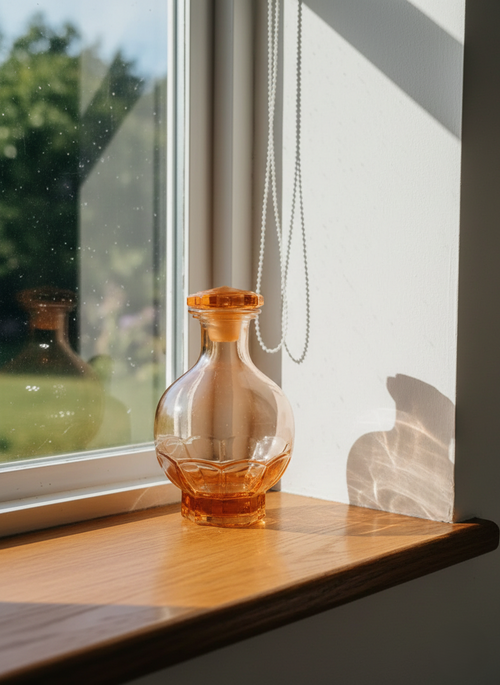 Carafe "Apricot Sunset" : La Douceur du Verre Rose-Orangé (60-70's) - LVR
