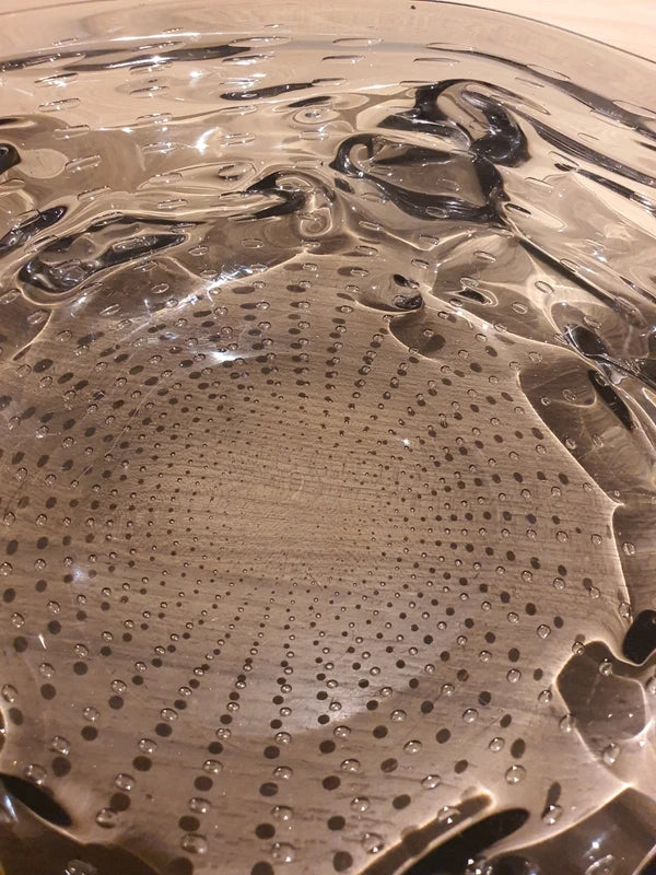 Coupe d'Art Murano Vintage – Verre Soufflé Bullicante 10kg (Années 60) - LVR