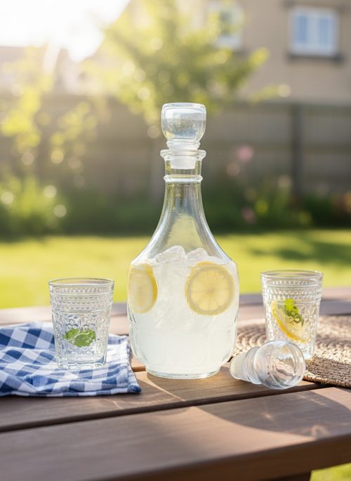 Carafe de Table Vintage : Verre Gravé "France" (Années 50-60) 🇫🇷 - LVR