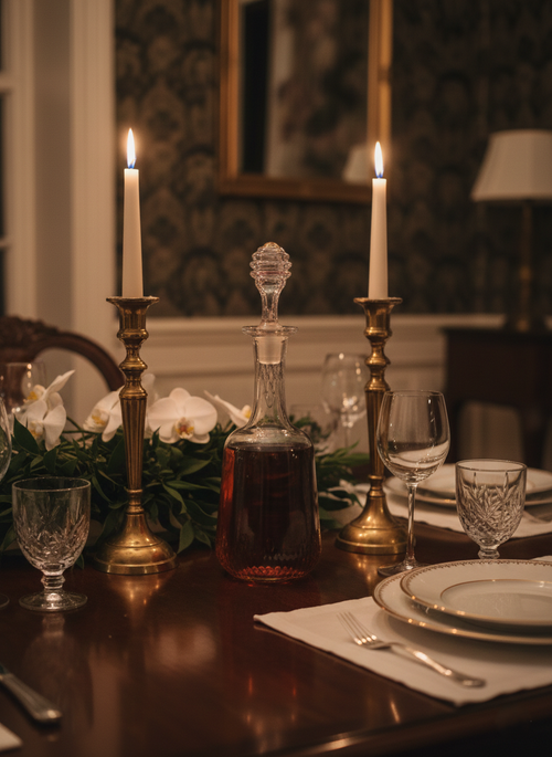 Carafe Prestige & Bouchon Bijou : Style Hollywood Regency (Années 60-70) - LVR