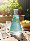 Carafe Vintage BVB : Motif Résille Vert Émeraude (Années 70) 🥂 - LVR