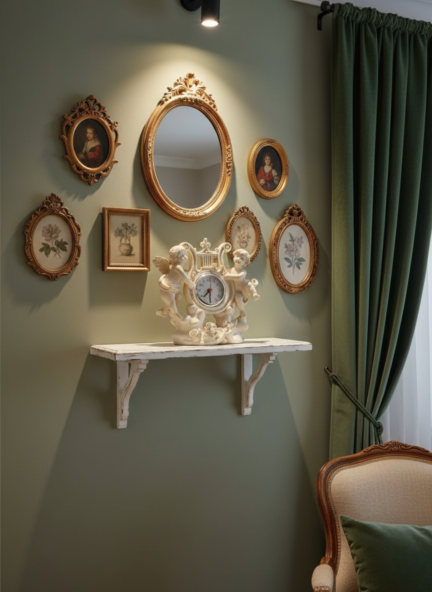 Pendulette "Chérubins Musiciens" : L'Esprit Louis XVI et Shabby Chic - LVR
