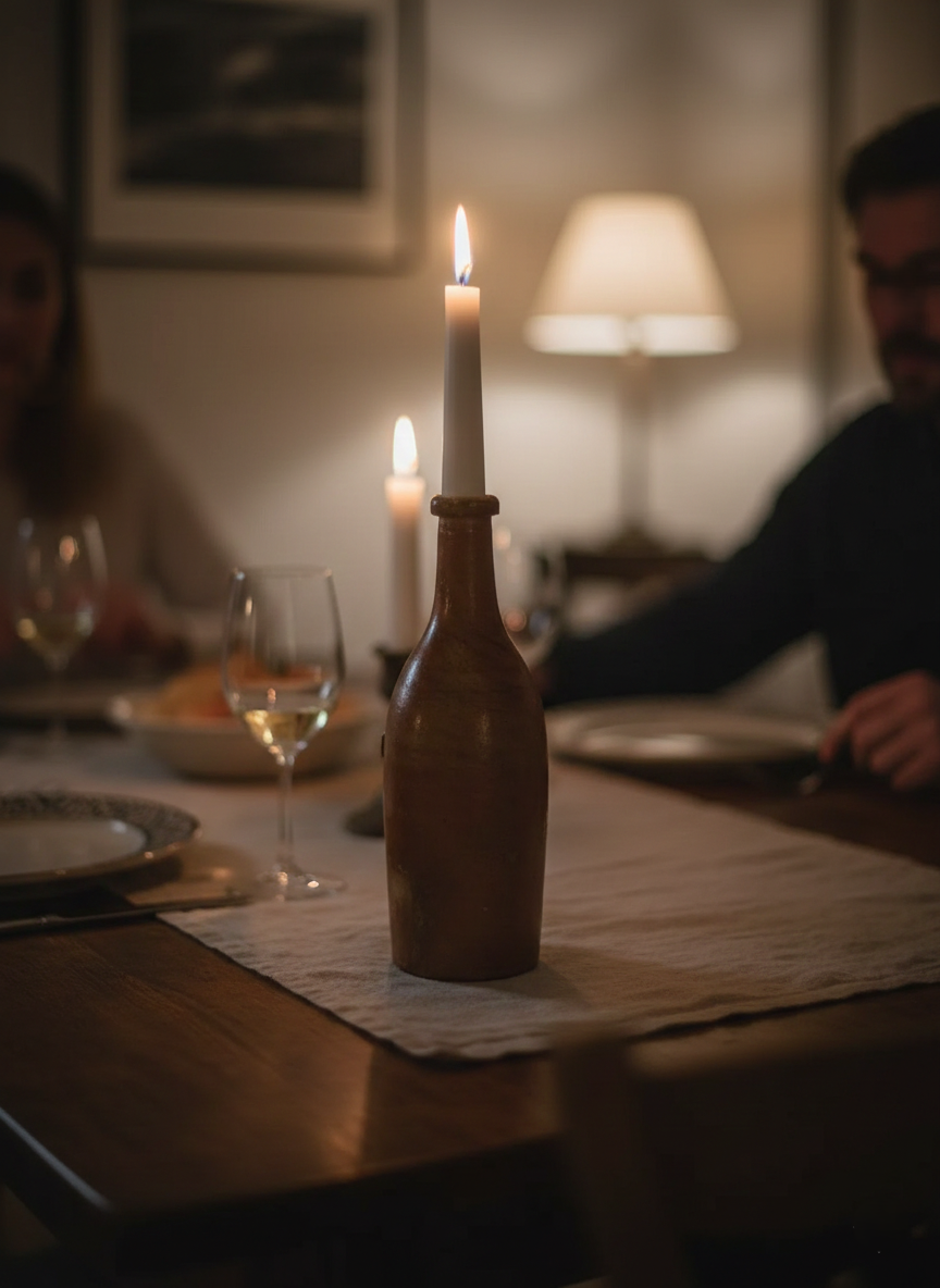 Bouteille de Cidre Ancienne en Grès – Artisanat Normand (Fin XIXe) - LVR